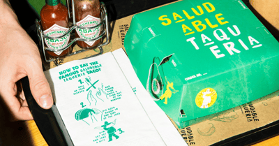 This is the brand identity of Saludable Taqueria